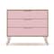 Manhattan Comfort Rockefeller Dresser in Nature and Rose Pink, PK2 2-103GMC6 - alternate 2
